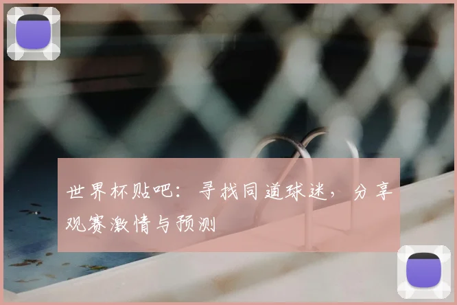 世界杯贴吧：寻找同道球迷，分享观赛激情与预测